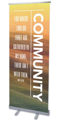 Phrases Community Banner Church Banners Outreach Marketing