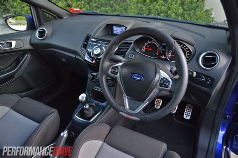 Unsurprisingly, the previous interior has been done away with completely. 2013 Ford Fiesta ST interior