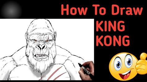 How To Draw KING KONG STEP By STEP YouTube