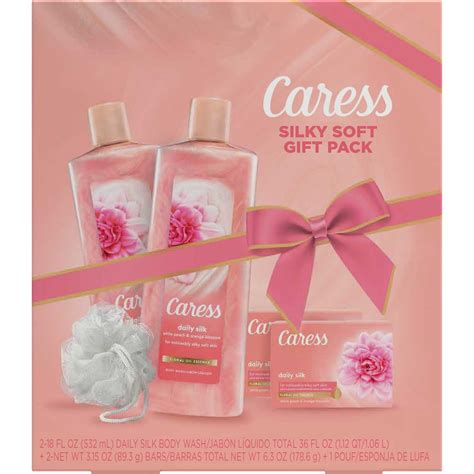 Caress Daily Silk Bar Soap And Hydrating Body Wash 2 Pc T Set