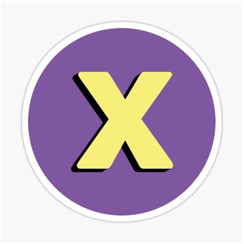 Letter X Sticker By Barborakunz Redbubble