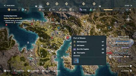 Where To Find Spartan Seals In Assassin S Creed Odyssey