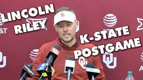 Ou Coach Lincoln Riley Incredibly Disappointed Following K State Loss