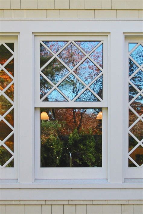 Wood Double Hung With Diamond Grid Sdls In Upper Sash Interior Windows