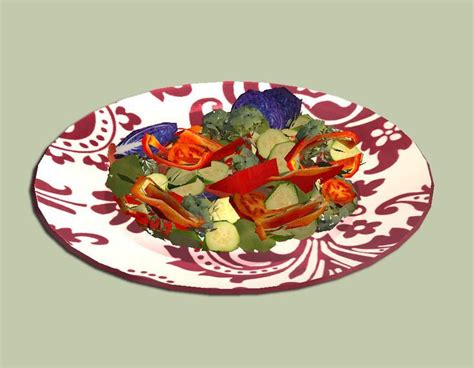 Salad Default Replacement Food For The Sims 2 Food Cake Servings