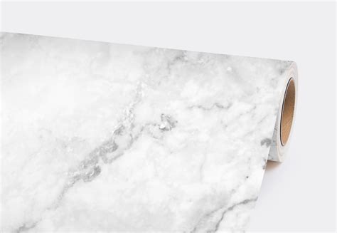 White Marble Removable Wallpaper Stone Texture Wall