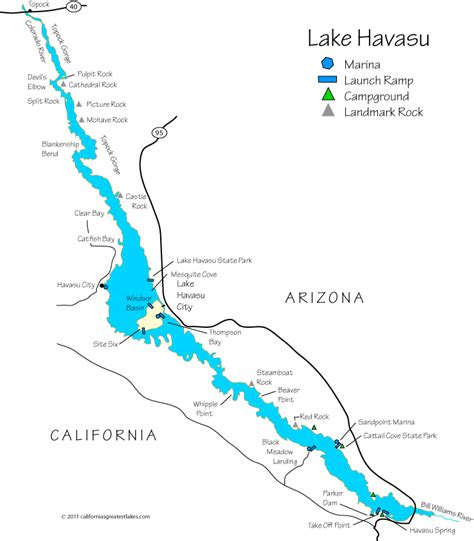 Map Of Lake Havasu Arizona New Jersey Map