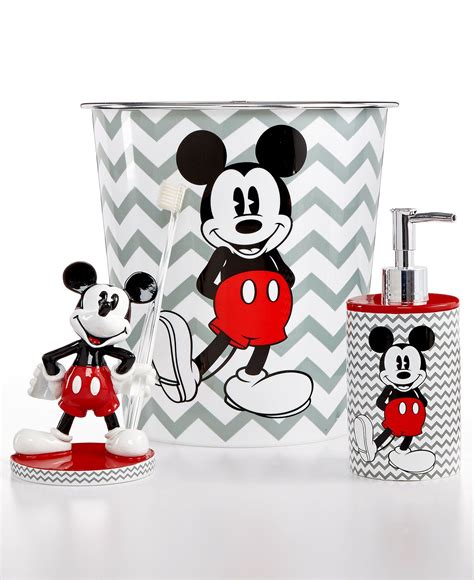 From there, printed rugs and shower curtains with sea creatures or water accents are easy to find and a whole lot of fun. NEW Mickey Chevron Bath Accessories Collection - Bathroom ...
