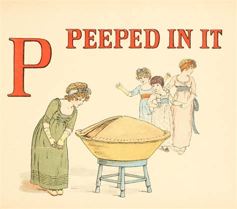 A Apple Pie 1886 P Peeped In It Poster Print By Kate Greenaway 24 X 36