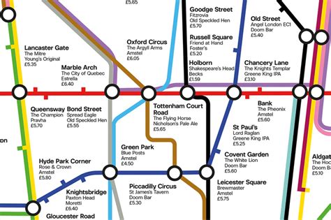 Redesigned London Underground Map Shows The Cheapest