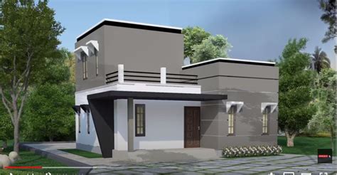 1000 Sq Ft 3bhk Modern Flat Roof Two Storey House And Free Plan 14