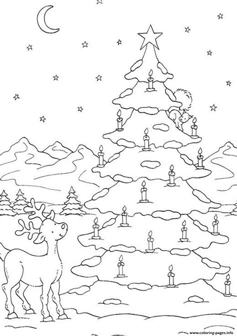 Family setting up the nativity scene. Free S Christmas Tree On Snow9267 Coloring Pages Printable