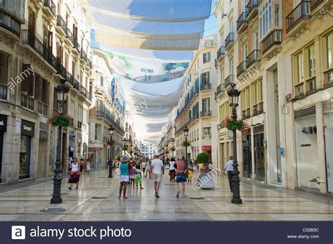 Malaga Spain Shopping Street Stock Images Stock Photos Andalucia