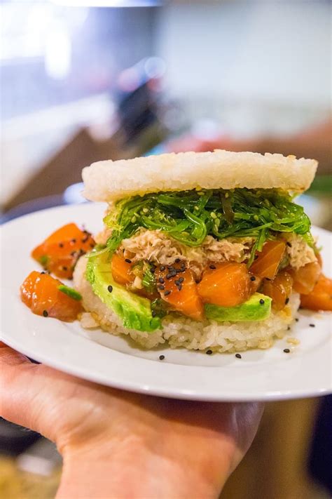 All sushi rice (white rice mixed with rice vinegar) is gluten free. Rice Burger Buns (Gluten-Free) - The Roasted Root