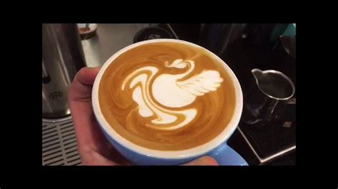 Swan Latte Art Titanium Heavy Metal Pitcher Youtube