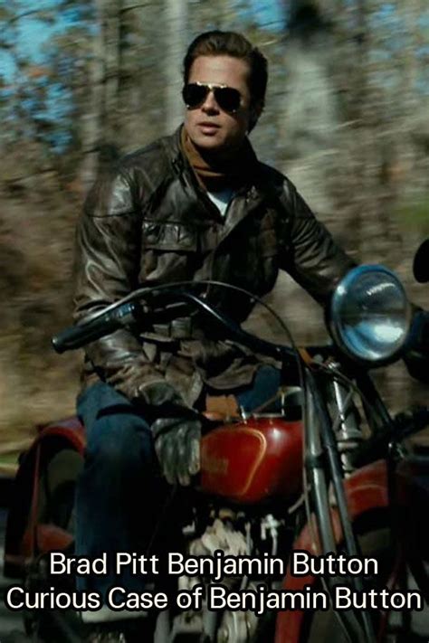 Curious Case Of Benjamin Button Brad Pitt Black Motorcycle Jacket Brad Pitt Brad Pitt