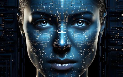 Premium Ai Image Abstract Digital Human Face Artificial Intelligence