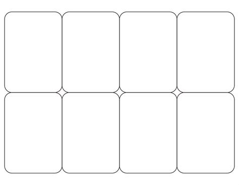 8 Best Images Of Blank Playing Card Printable Template For