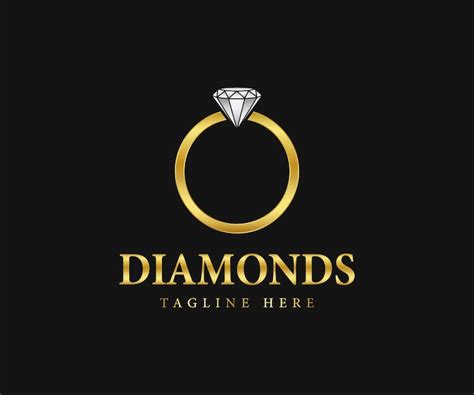 Premium Vector Diamond Ring Logo Design Jewelry Logo Design