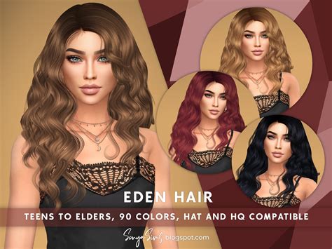 Eden Long Wavy Hair At Sonya Sims Sims 4 Updates