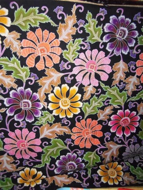 Motif Lukisan Corak Batik Bunga Simple Seamless Pattern With Floral