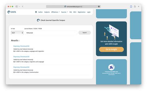 Cara Cek Kuartil (Q) Jurnal Terindeks Scopus melalui SINTA