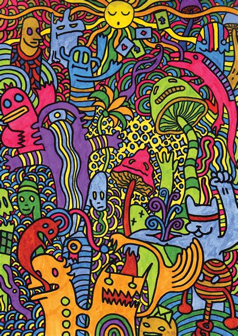Psychedelic Mushroom Weird Cool Art A3 Poster Print Yf1197 Ebay