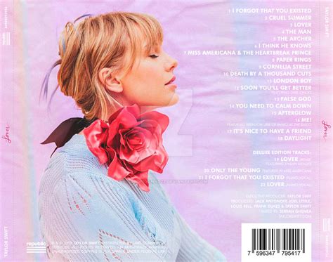 Taylor Swift Lover Deluxe Back Cover 4 By Rodrigomndzz On Deviantart