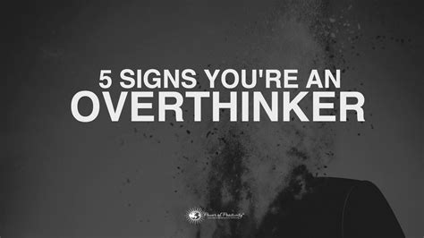 Whats An Overthinker