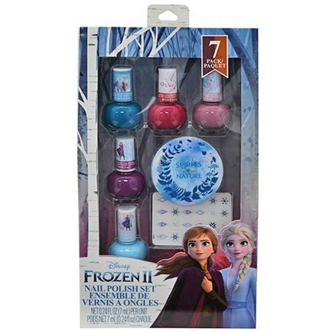 Disney Frozen 2 Scented Nail Polish Set With Elsa 7 Pack New Ebay