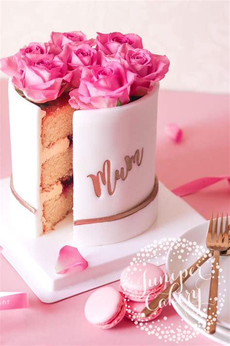 For the mom who loves chocolate, nothing can compete with our chocolate zucchini cake. Pretty Rose Hat Box Mother's Day Cake! - Juniper Cakery in ...