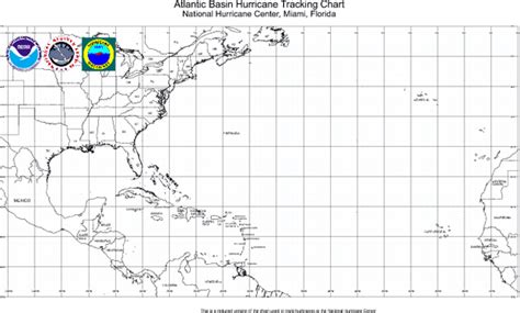 Printable Atlantic Hurricane Tracking Chart A Visual Reference Of