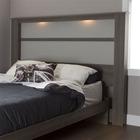 20 stunning king size headboard ideas home bedroom home. South Shore Gloria King Headboard (78") with Lights, Gray ...