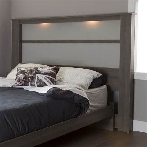 Additional size bed frame measurements provided below.so glad you've made it this far, i just can't tell you how easy it is to make your bed look like this. South Shore Gloria King Headboard (78") with Lights, Gray ...