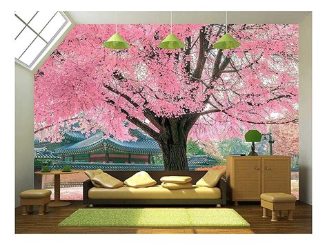 Wall26 Pink Tree Removable Wall Mural Self Adhesive Large Wallpaper 66x96 Inches