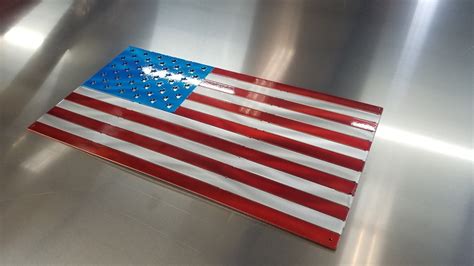 Metal American Flag Personalized Custom Metal Art Home Decor