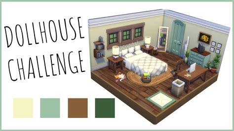 🏠 Sims 4 Dollhouse Challenge Bedroom Speed Build Youtube
