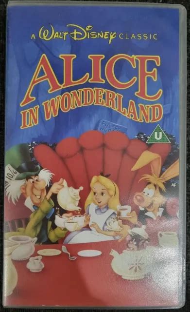 WALT DISNEY CLASSICS Alice In Wonderland VHS Video Vintage 5 99