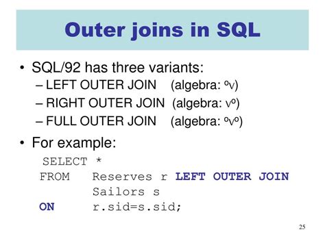 PPT - Lecture 12: Further relational algebra, further SQL 