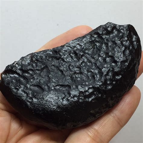 Tektite Natural Black Meteorite Thai Space Rock Rough Original