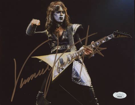 Vinnie Vincent Signed Kiss The Ankh Warrior 8x10 Photo Jsa Coa