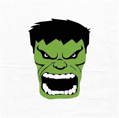The Incredible Hulk Face Hulk Face Svg Hulk Face Huk Etsy