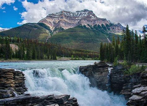 A Photo Of Athabasca Falls From My Trip To The Canadian Rockies Last