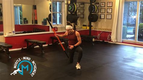 Half Kneeling Thoracic Rotations Wstick Mobility Youtube