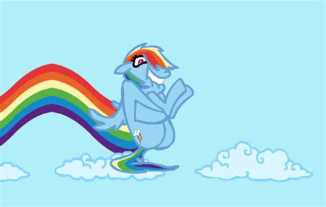 50444 Safe Artist Cybersp0nge Character Rainbow Dash Animated Bouncing Butt Bouncing