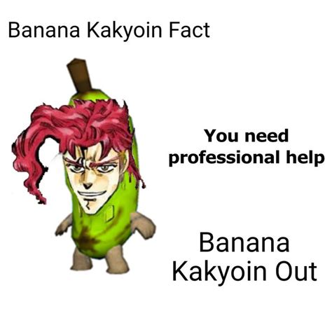 Banana Kakyoin Facts Jojo Bizzare Adventure Jojos Bizarre Adventure