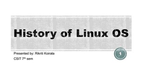 History Of Linuxpptx