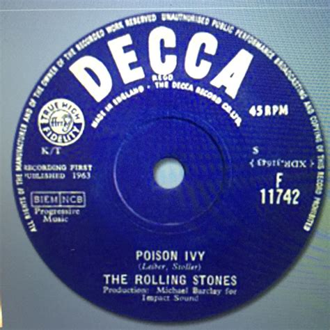 The Rolling Stones Poison Ivy Fortune Teller 1963 Withdrawn Prior To Release Vinyl Discogs