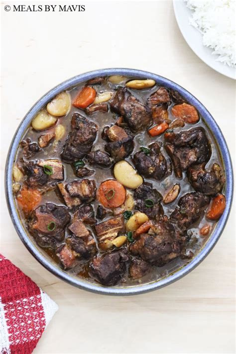 slow cooker jamaican oxtail stew meals by mavis