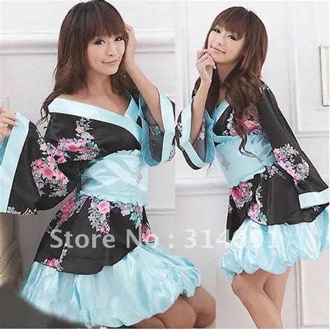 Free Shipping Sexy Floral Kimono Robe Bathrobe Sexy Japanese Kimono